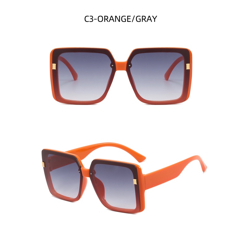 Kính Mát Gọng Vuông Lớn Phong Cách Âu Mỹ Cổ Điển Thời Trang 2022