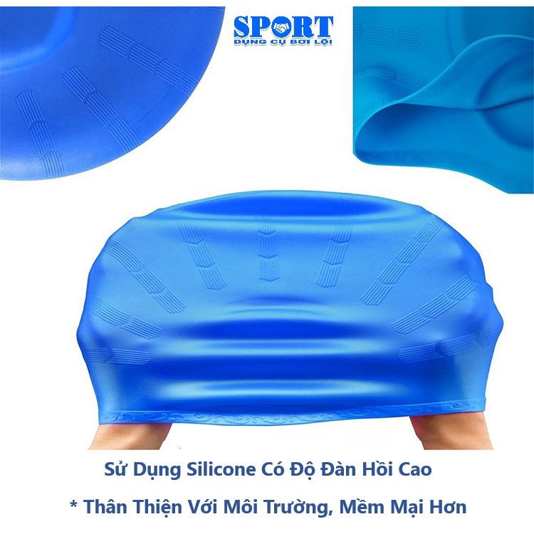 Mũ Bơi Nam Nữ Chụp Tai Few -Chất Liệu Silicon Độ Đàn Hồi Tốt Thoải Mái Vừa Mọi Cỡ Đầu) Shop-Dungcuboiloi