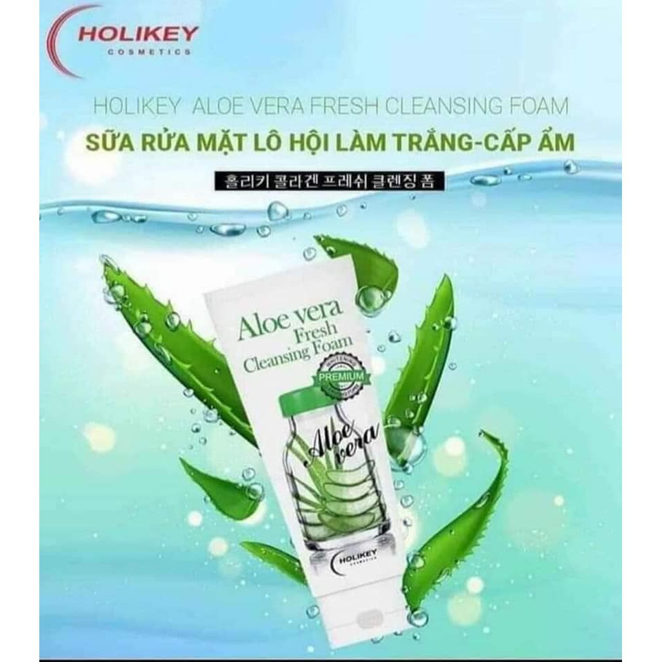 [Hàng Chuẩn Auth] Sữa rửa mặt trắng da - sữa rửa mặt chiết xuất từ Lô Hội cấp ẩm Holikey Hàn Quốc 100ml | BigBuy360 - bigbuy360.vn