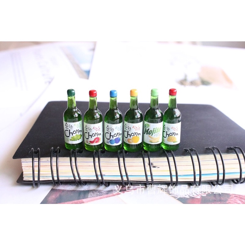 Chai Rượu Soju Mini - phụ kiện DIY , trang trí tiểu cảnh sen đá terrarium