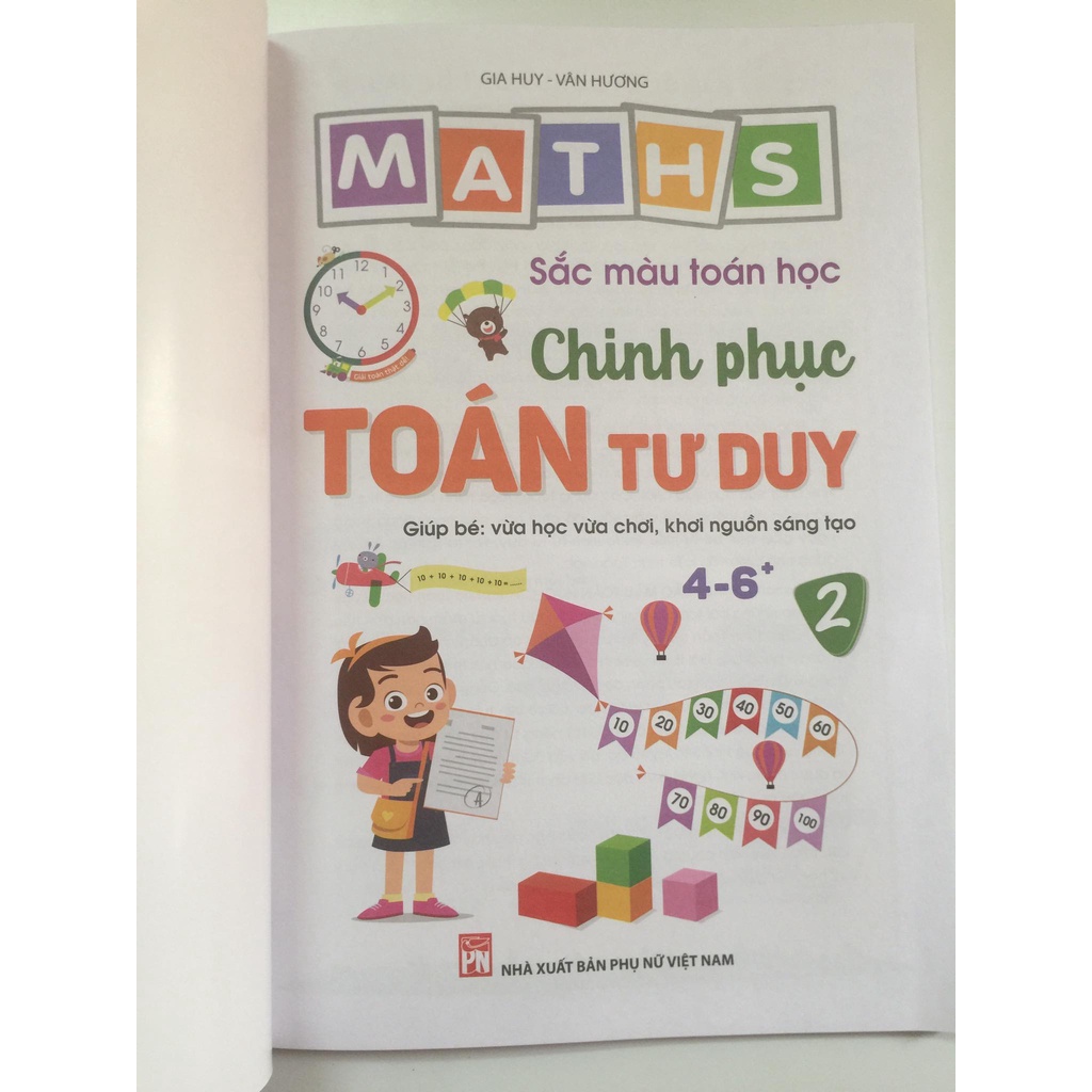 [Mã LIFEB04ALL giảm 10% tối đa 15K đơn 0Đ] Sách Maths Sắc màu Toán học Chinh Phục Toán Tư Duy 4-6 tuổi tập 2