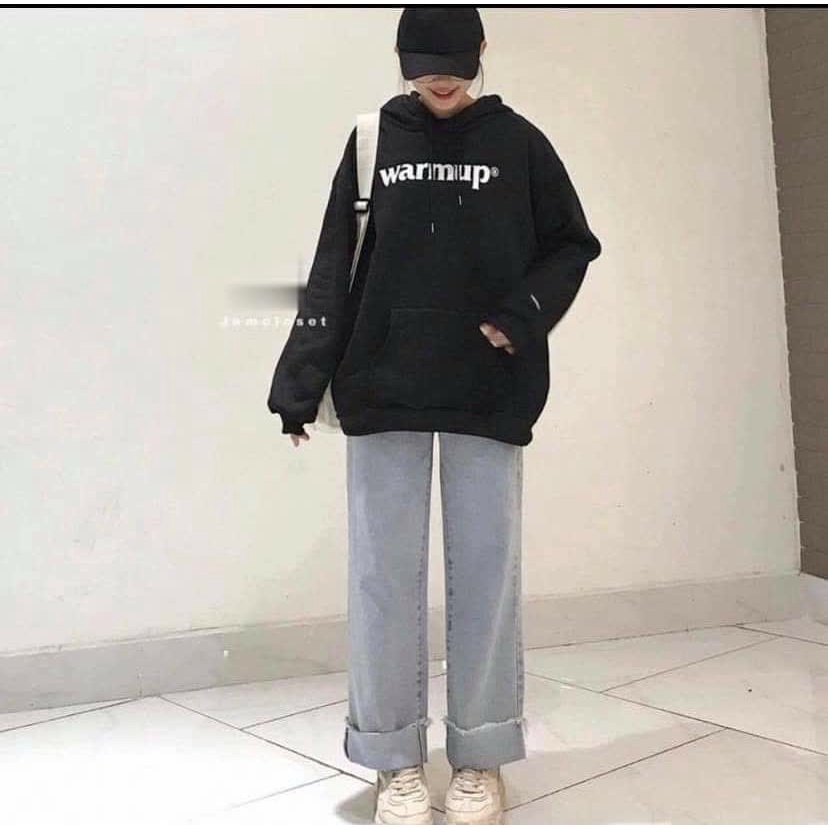 Áo HOODIE, áo SWEATER FORM RỘNG basic warmup