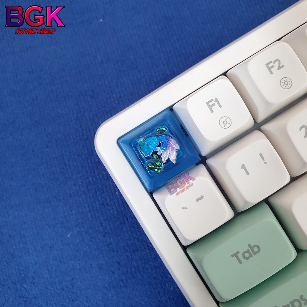 Keycap Artisan Nút Bàn Phím Cơ Hình Cá Koi Nổi Cực Đẹp