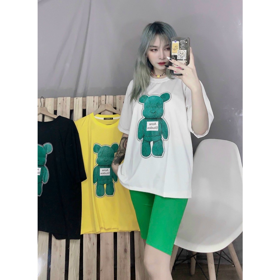 ❤️ BIGSIZE TỚI 85KG❤️ Đồ bộ nữ quần legging thun cotton co giãn hình gấu Set đồ bộ nữ với 2 màu fullsize (43-85kg) B12
