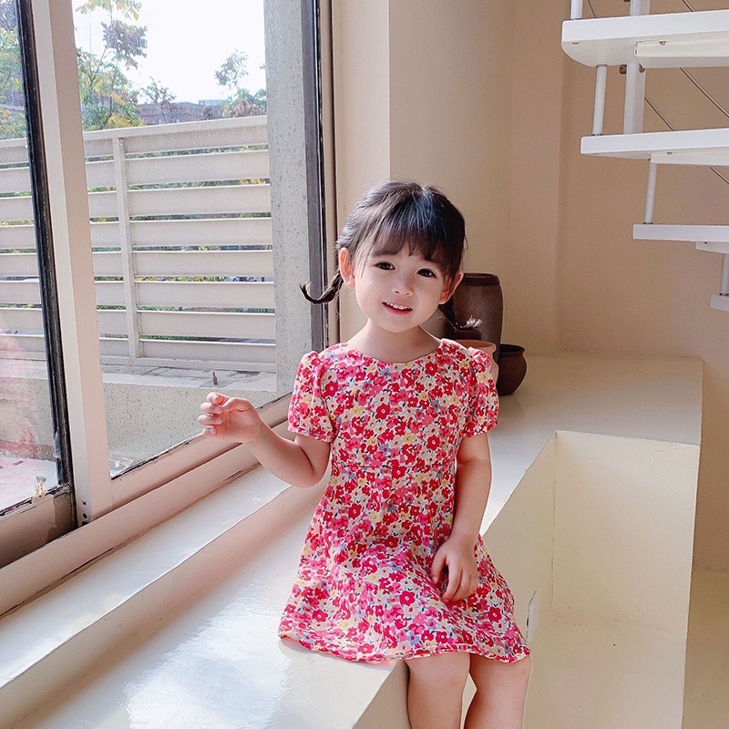 Váy hoa cho bé, váy hè cho bé gái 9-23kg