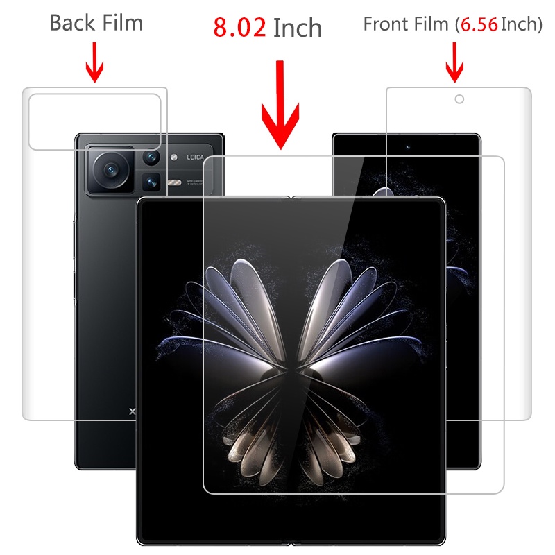 Phim Dán Hydrogel Bằng TPU Mềm Siêu Mỏng Bảo Vệ Toàn Diện Cho Xiaomi Mix Fold 2 Fold2 5G 5G 8.02 "