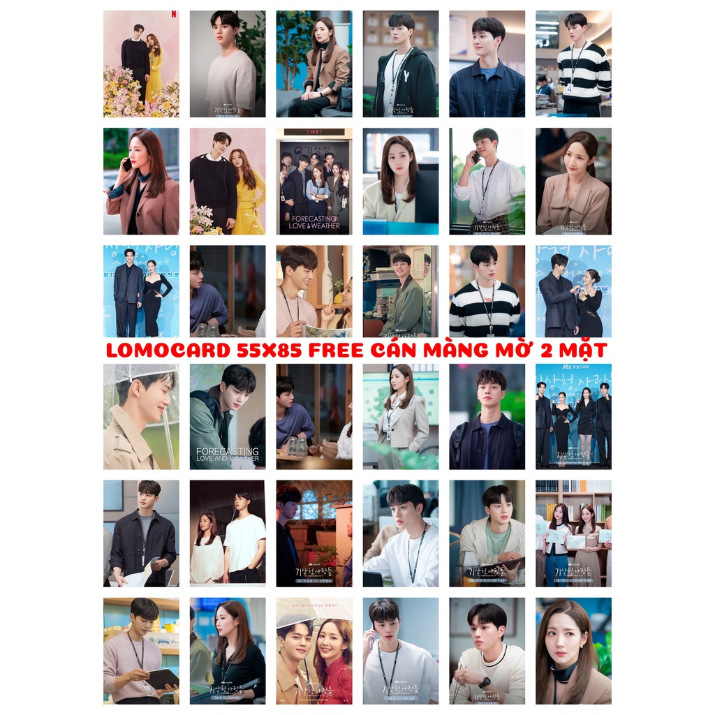 Lomo card 36 ảnh diễn viên phim Dự Báo Tình Yêu Và Thời Tiết - Song Kang + Park Min Young