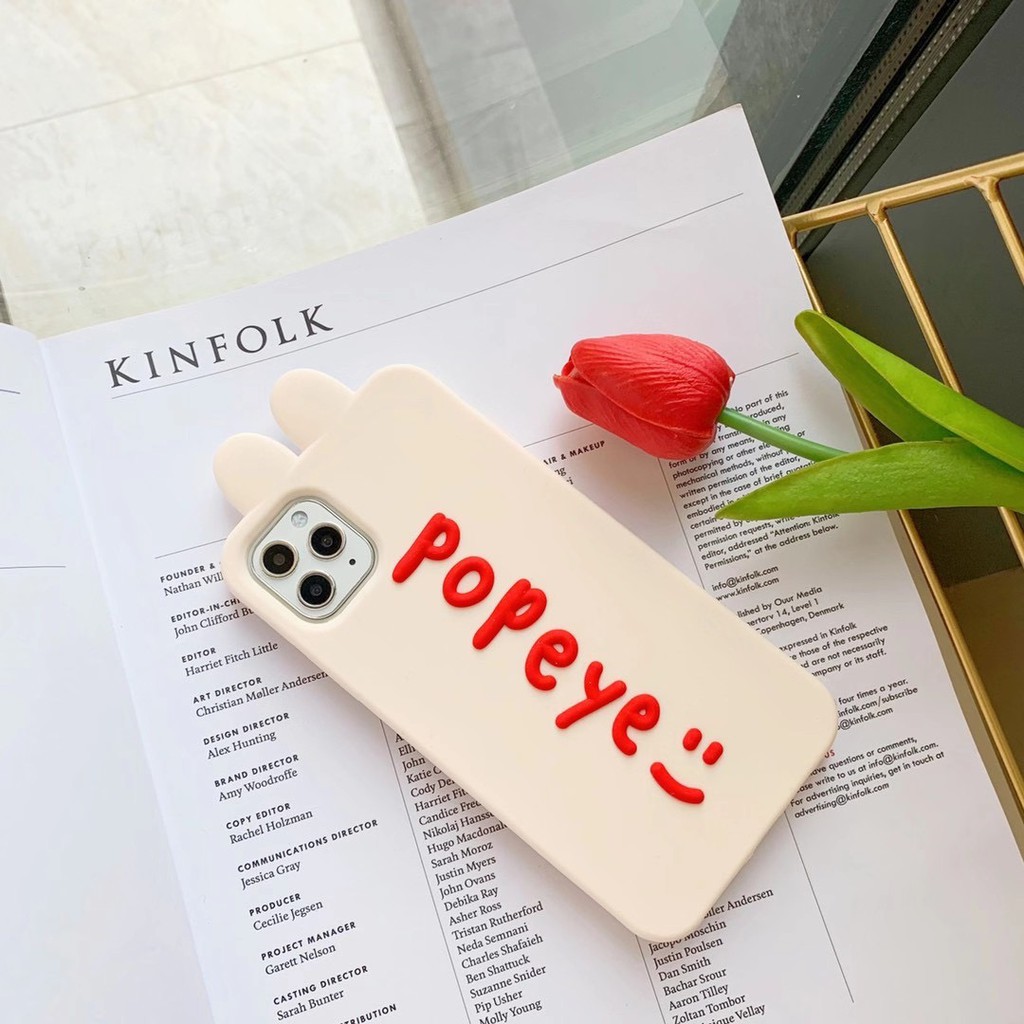 Ốp Điện Thoại Silicon Mềm Hình Tai Thỏ Hoạt Hình Cho iphone 13 12 11 Pro MAX X XS MAX XR 6 6s 7 8 plus