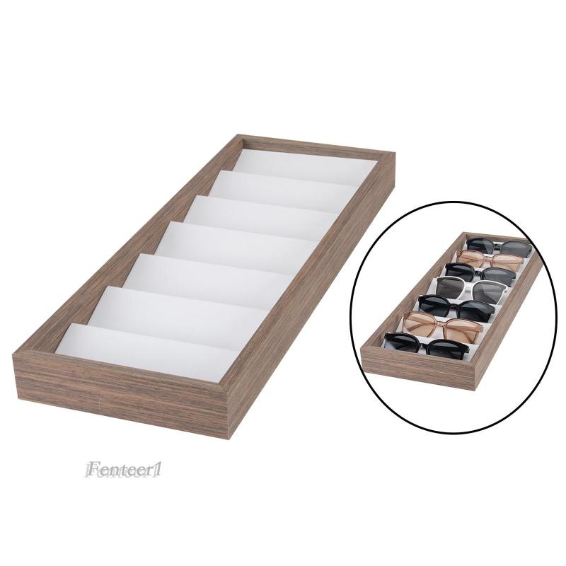 Hộp Đựng Mắt Kính 7 Ngăn Bằng Gỗ