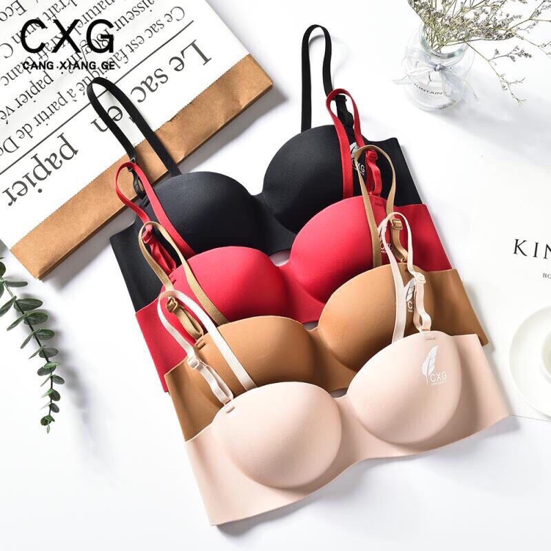 Áo lót nữ - Áo ngực su lông vũ A08. Kiểu quả tròn, không gọng. Kèm ảnh thật.