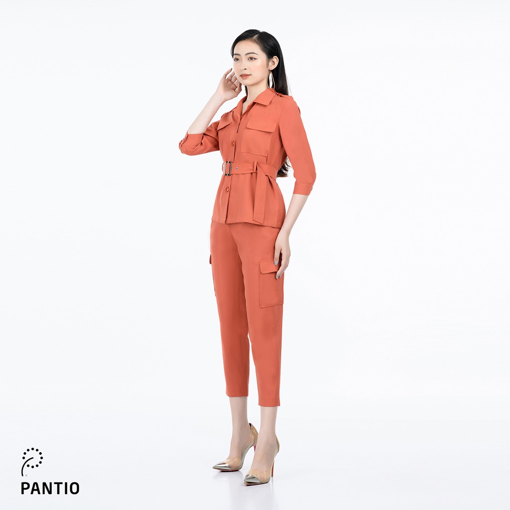 Quần dài chất liệu thô dáng đứng BQD52299 - PANTIO