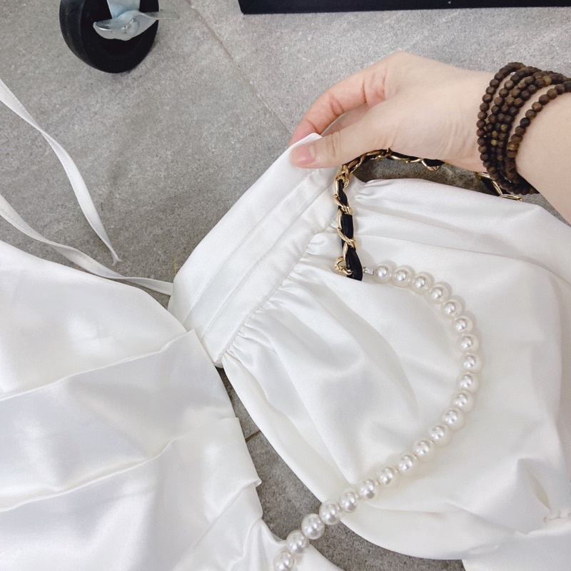 ĐẦM ÁNH NHŨ 2 DÂY RỚT VAI XÉO NGỰC MS42