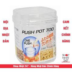 Hộp đựng đồ khô PUSH POT 500 - D5697 Nội Địa Nhật Bản