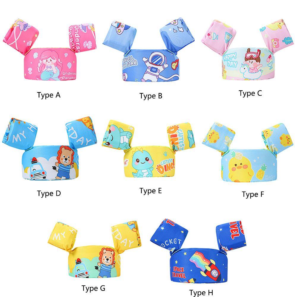 ZAIJIE24 Phao Bơi Đeo Cánh Tay Họa Tiết Hoạt Hình Dễ Thương Cho Bé
