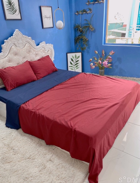 Set vỏ chăn ga gối cotton đũi