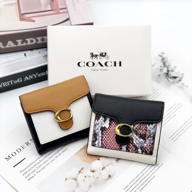 💖 VÍ COACH NGẮN DA THẬT 💖