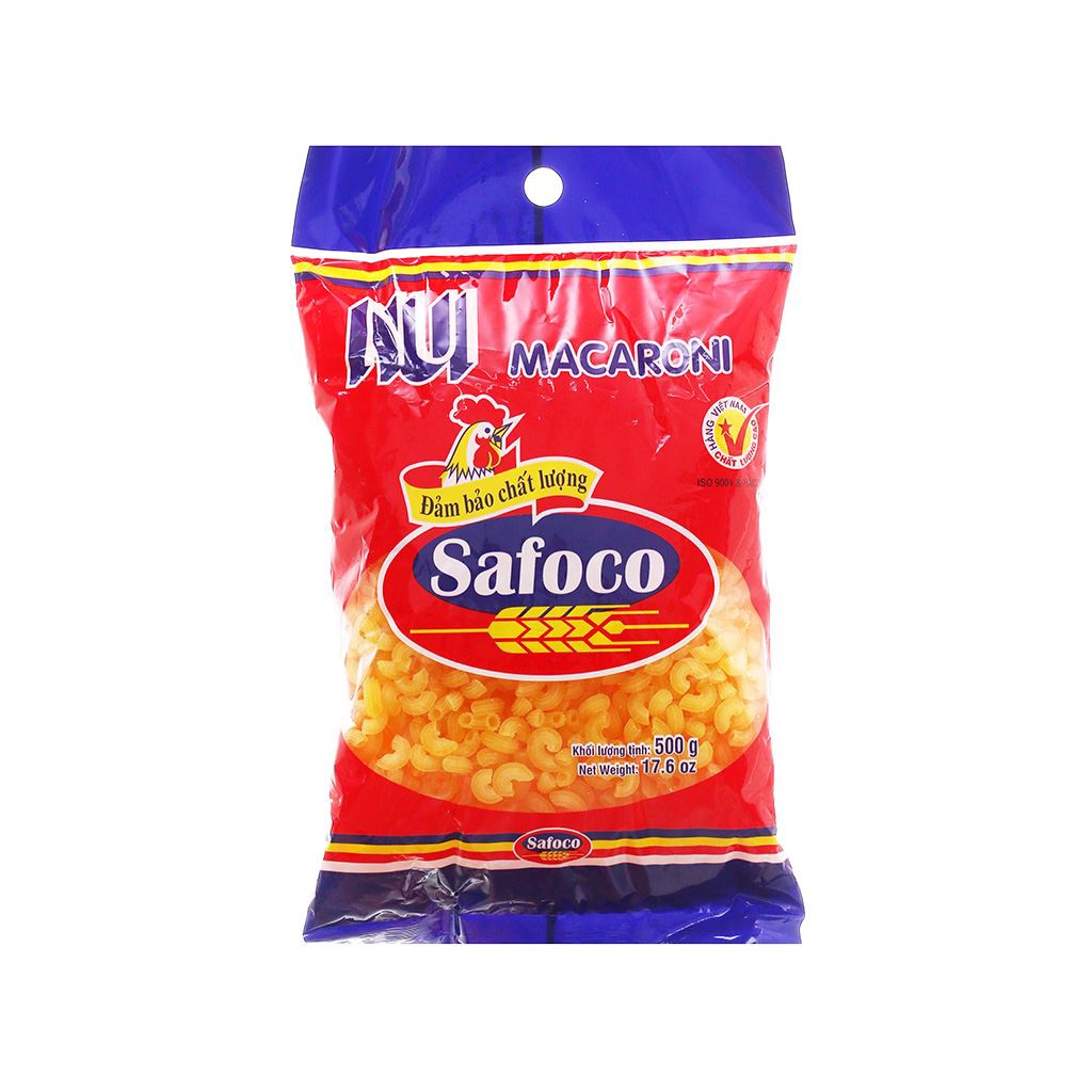 Nui ống ngắn Safoco 500g