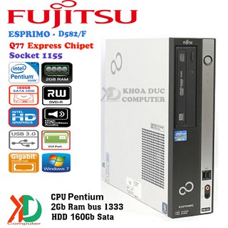 Cây máy tính đồng bộ Nhật Bản Fujitsu D582/F H77 CPU- G2030/2Gb Ram/ 250GB HDD siêu bền