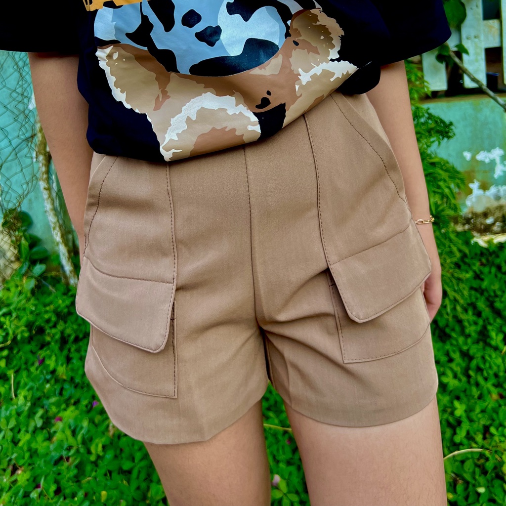 Quần đùi short nữ ⚡ CAO CẤP ⚡ quần túi hộp phong cách Hàn Quốc - Q03