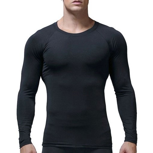 Áo Thun Nam ❤️𝑭𝑹𝑬𝑬𝑺𝑯𝑰𝑷❤️ Áo Thể Thao Dài Tay Giữ Nhiệt - Áo Tập Gym Nam Body Co Giãn 4 Chiều | BigBuy360 - bigbuy360.vn