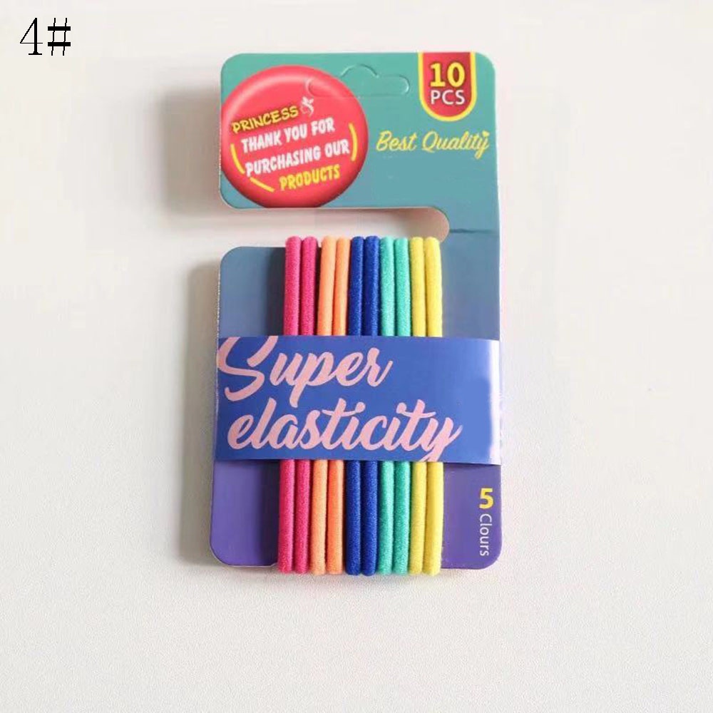 Dây Cột Tóc Đuôi Ngựa Màu Kẹo Kim Hyun A Đơn Giản Giá Đỡ