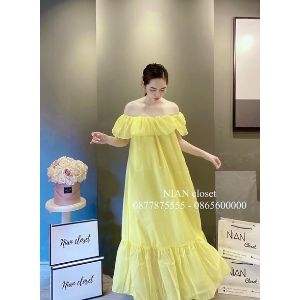 Đầm Maxi Trễ Vai 10 Màu xin