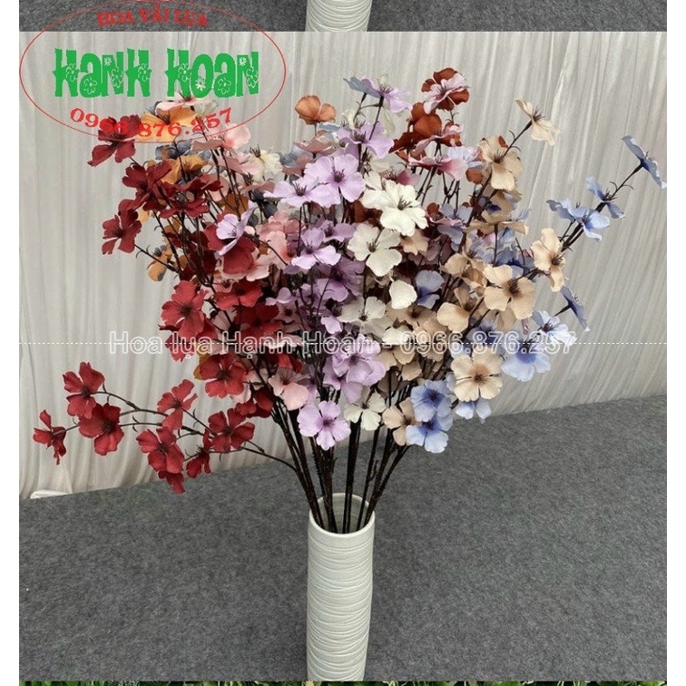 Cành hoa Chi Mỏ Cày cao 90cm - Hoa lụa cao cấp