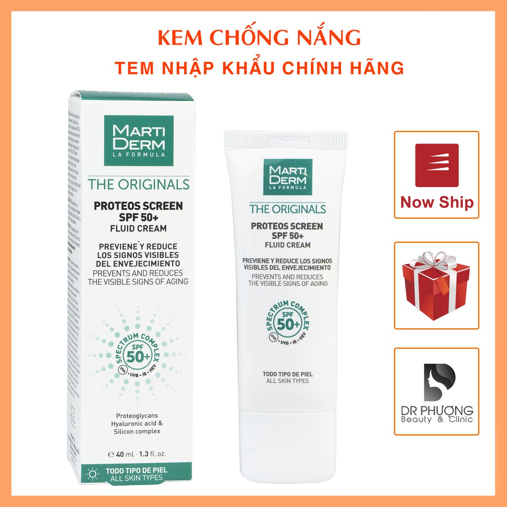 [CHÍNH HÃNG] KEM CHỐNG NẮNG MARTIDERM The originals Proteos Screen SPF 50+