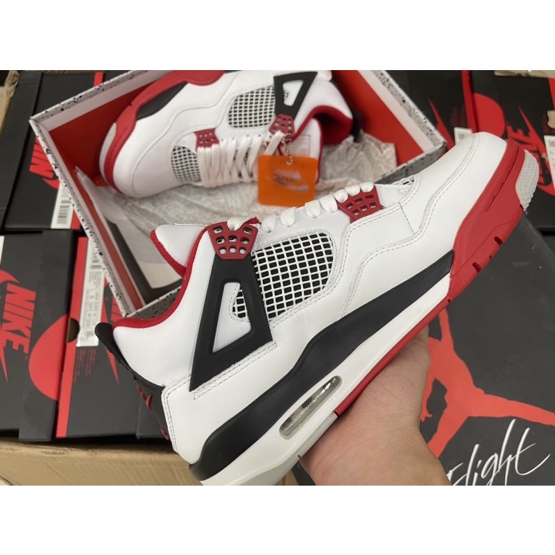 giày Air Jordan 4 fire red | chất lượng - full box