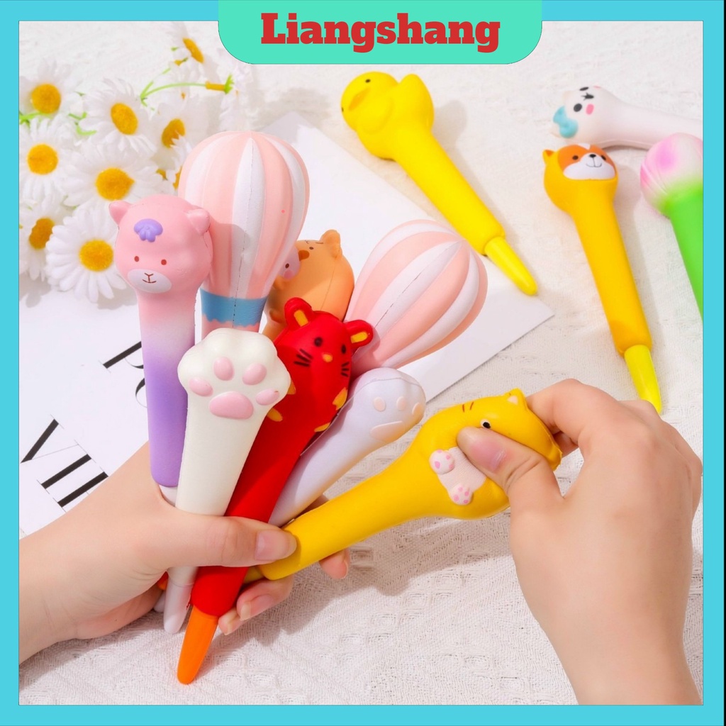 Bút Nước Squishy pilu bút xả Stress nhiều hình siêu đáng yêu có thể tháo rời BUTNUOC11 (sỉ hot)