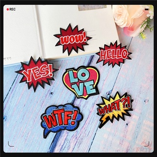 ♚ sticker ủi thêu chữ tiếng anh ♚ 1 sticker ủi thêu hình huy hiệu