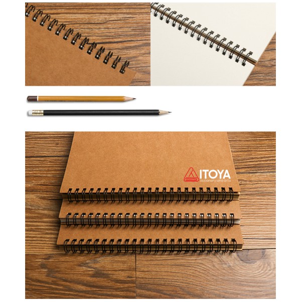 Sổ vẽ phác họa sketchbook Itoya, 50 tờ, 130gsm