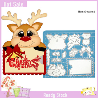 Khuôn Cắt Giấy Làm Từ Kim Loại Hình Tuần Lộc Giáng Sinh Trang Trí Scrapbook