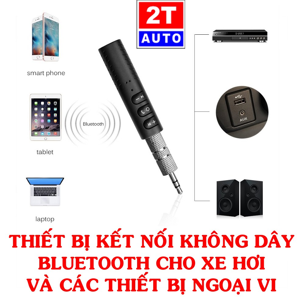 Thiết bị adapter kết nối Bluetooth cho xe hơi, điện thoại rảnh tay, nghe nhạc không dây:   SKU:317