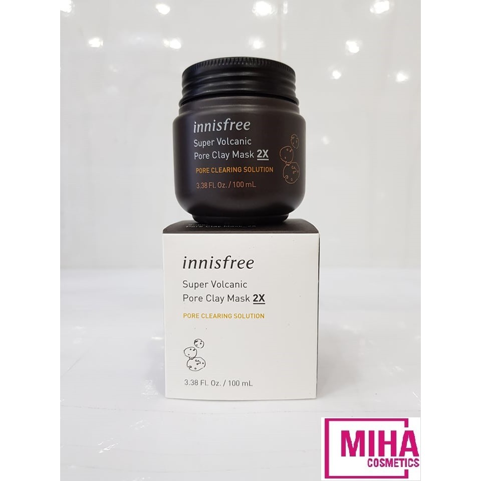 Mặt Nạ Đất Sét Innisfree Super Volcanic Pore Clay Mask 2X 100ml Hàn Quốc