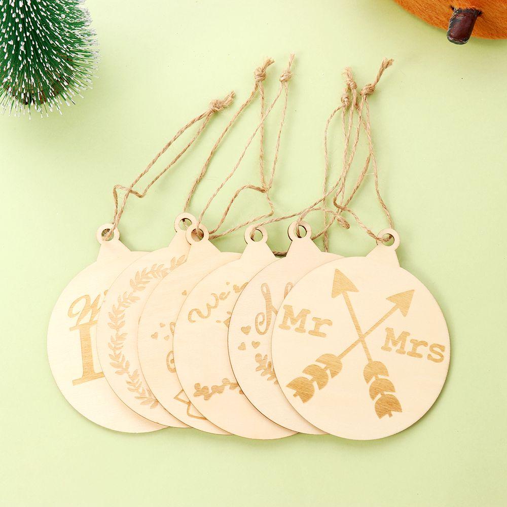 Set 3 Phụ Kiện Treo Trang Trí Cây Thông Noel Bằng Gỗ