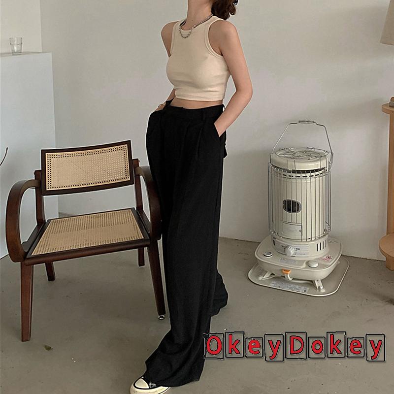 Áo croptop ba lỗ màu trơn sát nách viền thun dáng ôm