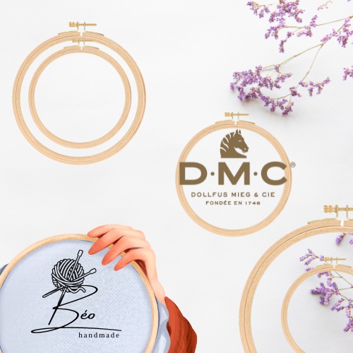 Khung thêu Gỗ hình tròn chính hãng DMC