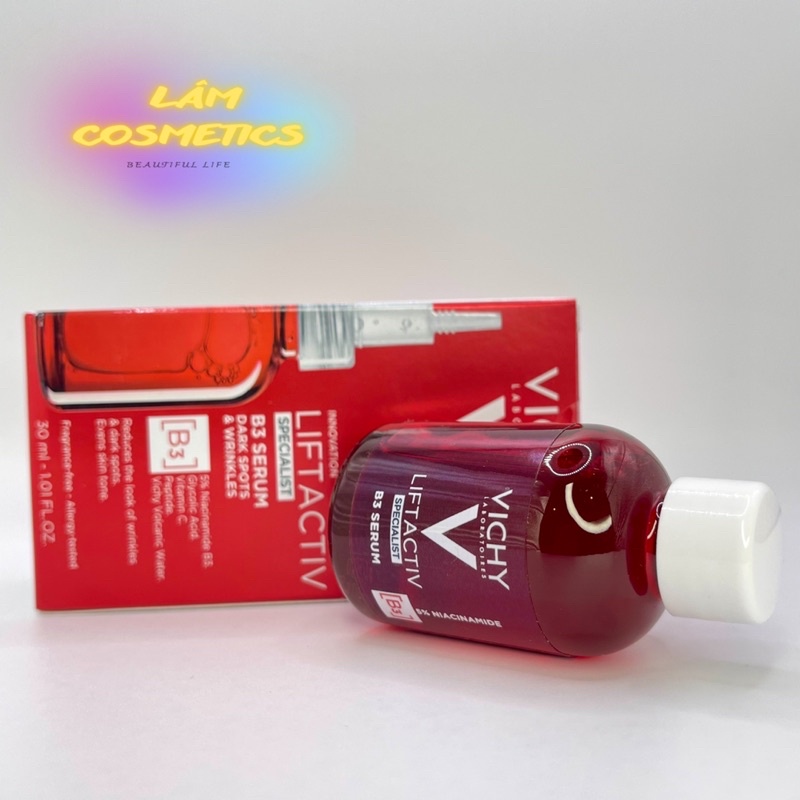 Serum giúp cải thiện & ngăn ngừa thâm nám đốm nâu toàn diện Vichy Liftactiv B3 Dark Spots serum 30ml