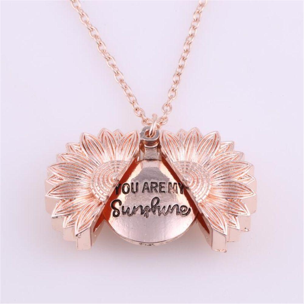 MIH Vòng cổ Mặt Khắc Chữ You Are My Sunshine Thời Trang