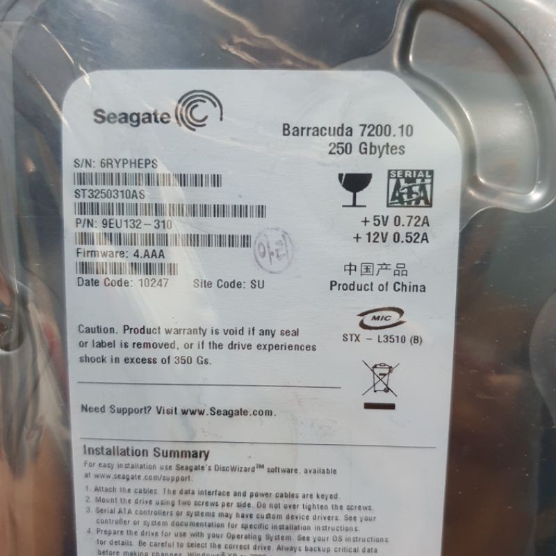 Ổ Cứng 3.5 "pc 250gb Sata Cho Máy Tính | BigBuy360 - bigbuy360.vn