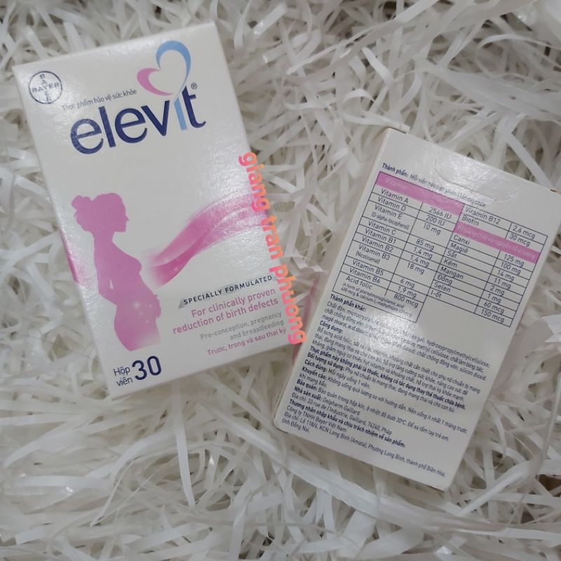 [Nhập khẩu chính hãng] Elevit - vitamin tổng hợp trước, trong và sau thai kỳ