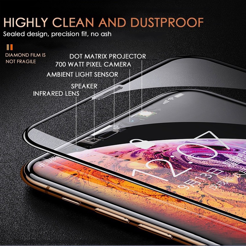 Kính Cường Lực 200D Bảo Vệ Màn Hình Cho Iphone Se 2020 11 Pro X Xr Xs Max 6 6s 7 8 Plus