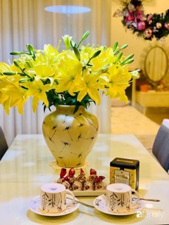 (Gốm sứ Bát Tràng) Lọ Hoa Vò Rạn Bát Tràng Cao Cấp