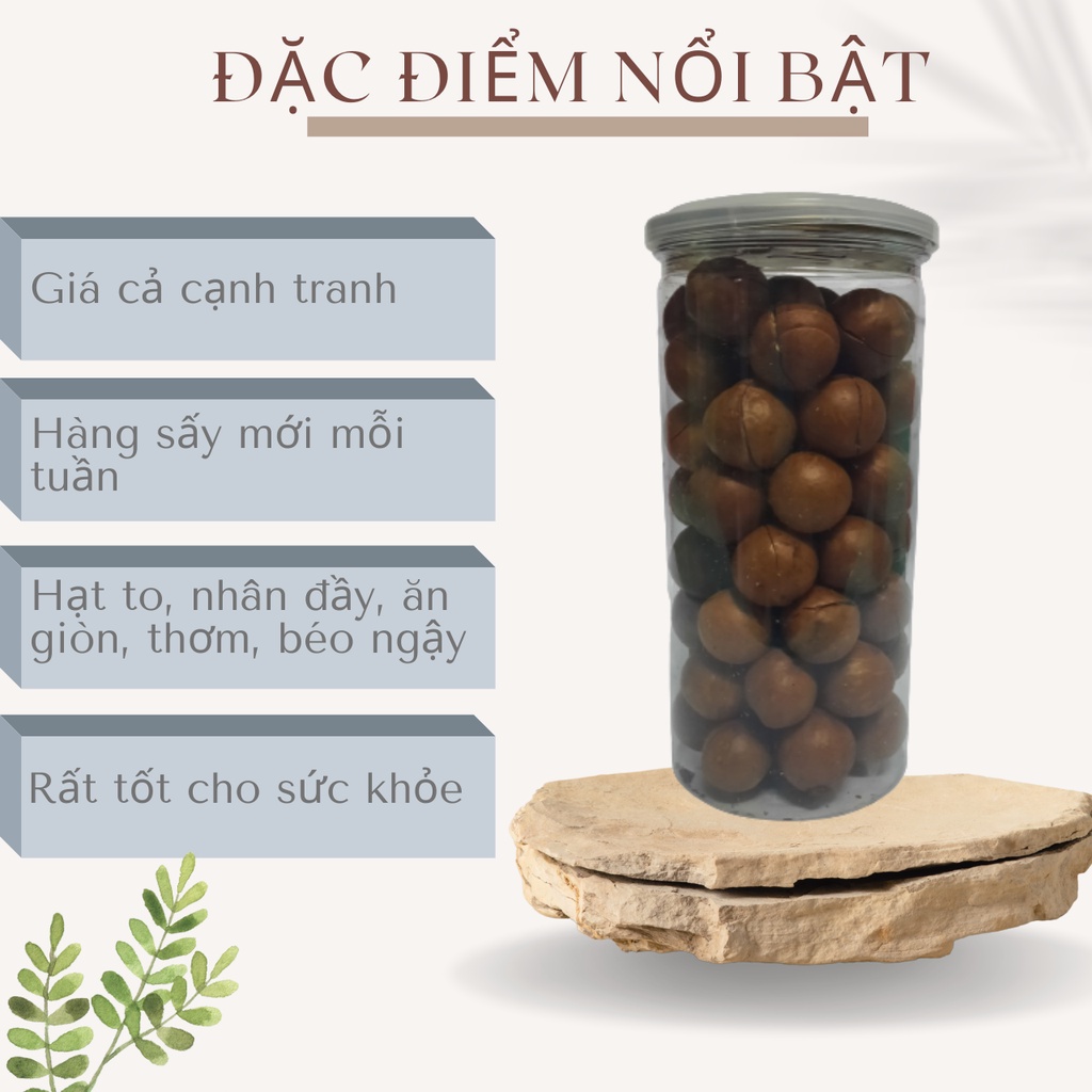 500g Hạt macca ĐăkLăk sấy nứt loại 1