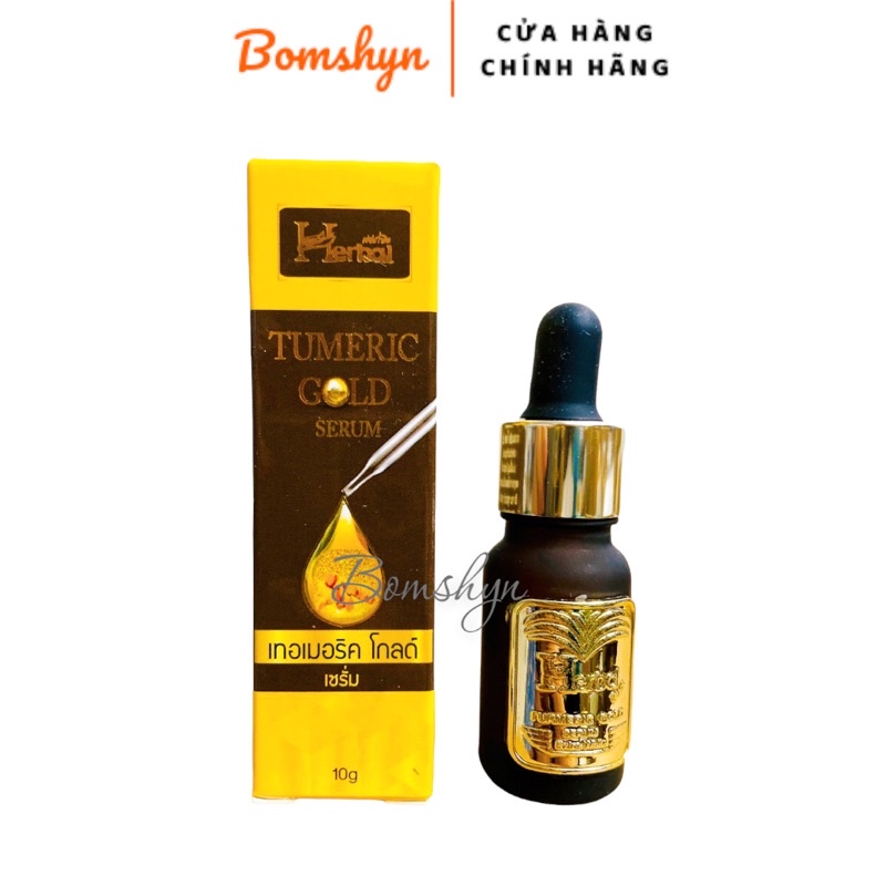 Serum thâm mụn trắng da turmeric gold thái lan 10ml