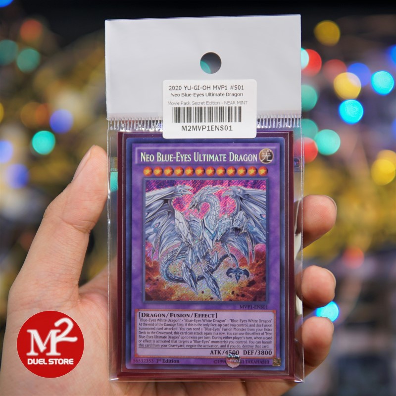 Lá bài Yugioh MVP1-ENS01 Neo Blue-Eyes Ultimate Dragon – Secret Rare - Đóng gói theo tiêu chuẩn M2SCCQ-Lite