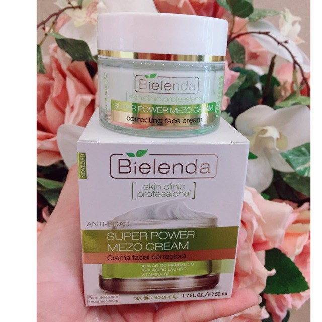 Kem dưỡng Bielenda Xanh lá dưỡng trẻ hóa sáng da, cho da dầu nhờn mụn, hỗn hợp
