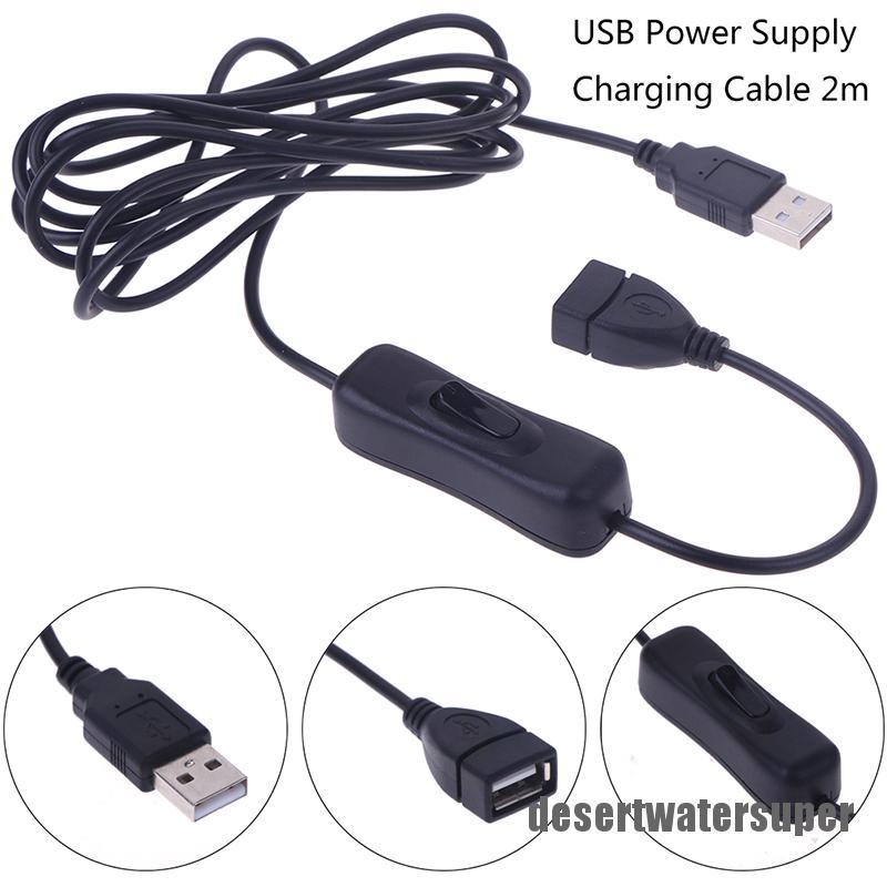 1 Dây Cáp Chuyển Đổi Đầu Usb Đực Sang Cái Dài 2m