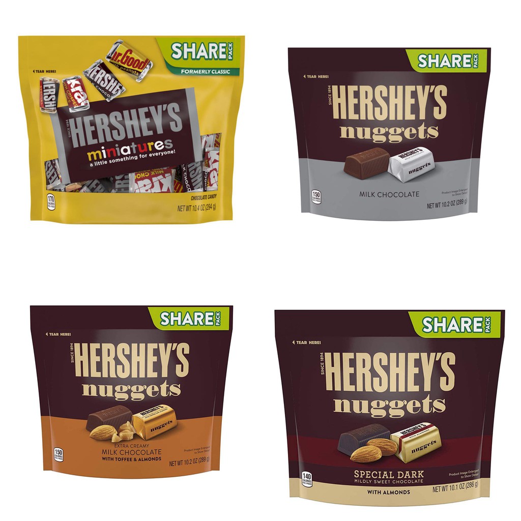 Socola Đen & Sữa Tươi Từ Hạnh Nhân Siêu Ngon Hershey's